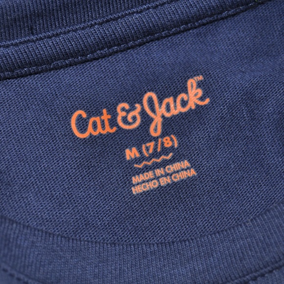 New CAT & JACK Short-Sleeve Pearl Detail Top NWT - Picture 5 of 6